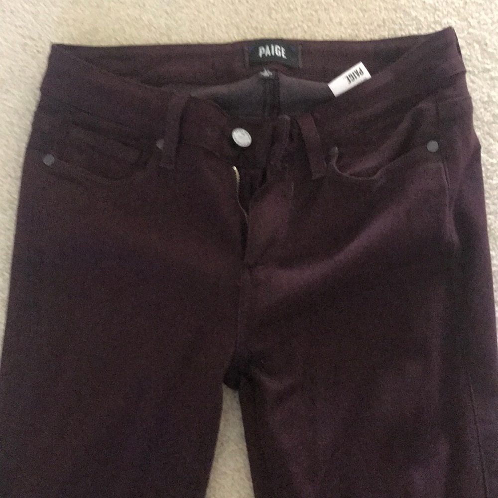 Paige plum/maroon pants